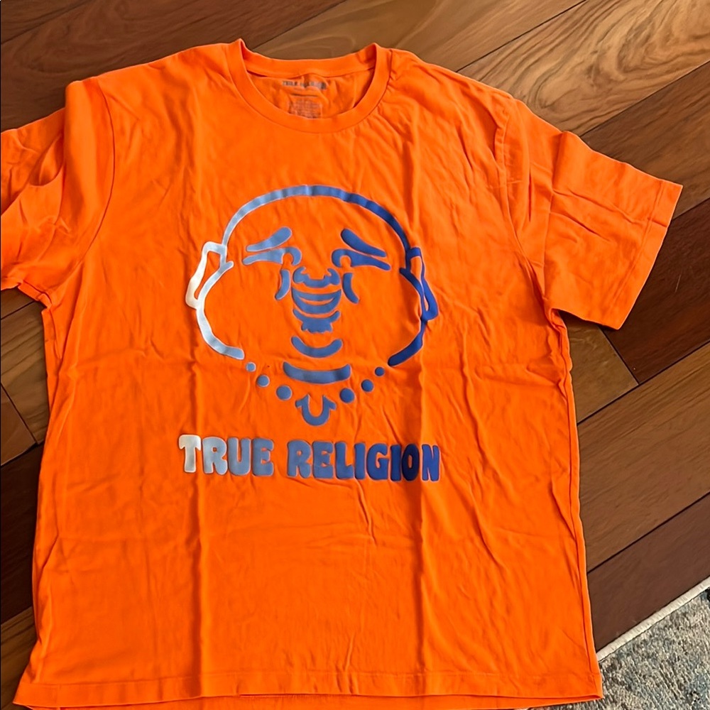True Religion Orange Short Sleeve Tee
